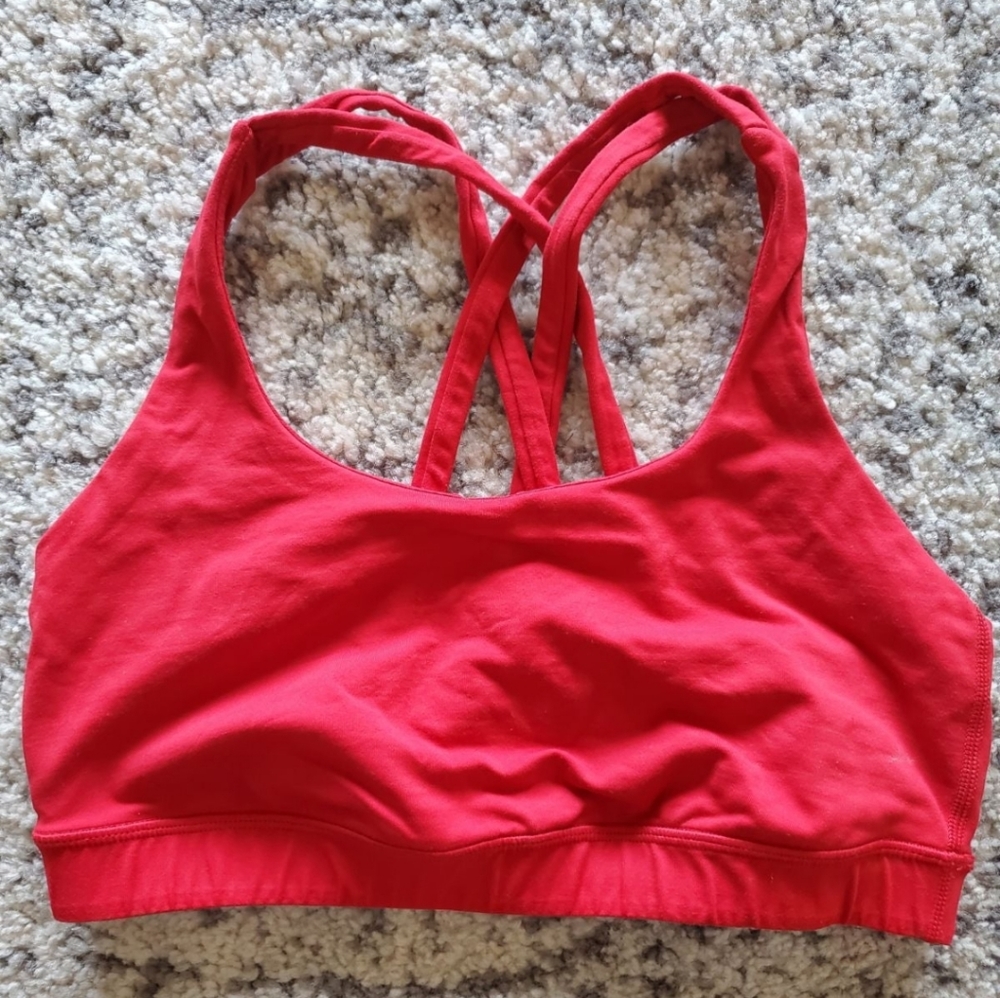 Lululemon Energy Bra - Cherry Red Size 8